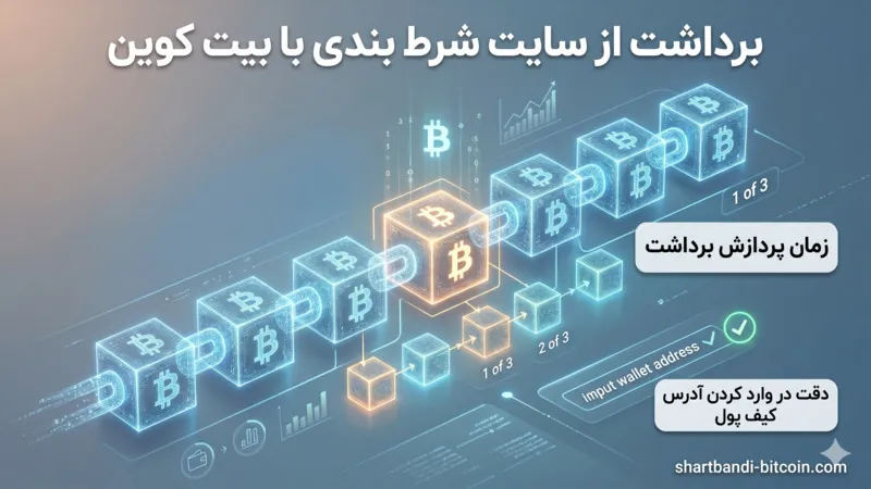 برداشت از سایت شرط بندی با بیت کوین